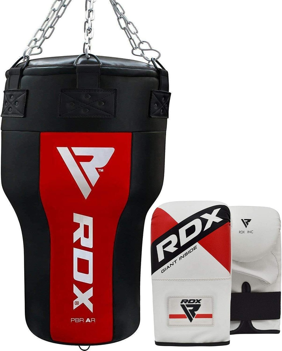 RDX Filled Punching Bag with Gloves, MMA, Kickboxing, Uppercut