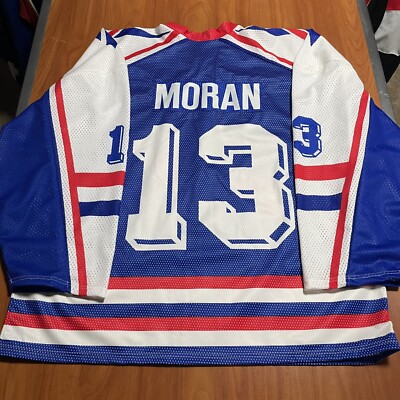 Game Issued Reebok Ian Moran Team USA 1994 Olympics IIHF Hockey