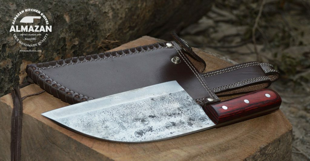 New Almazan Kitchen Knife with Hand Forged High Carbon Blade with