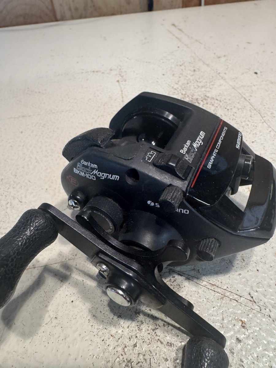 Vintage Shimano Bantam Black Magnum BKM-100 Fishing Reel Japan | eBay
