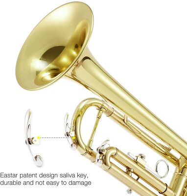 Eastar Trumpet ETR-380 Bb - Gold Brass - with Case and Mouthpiece