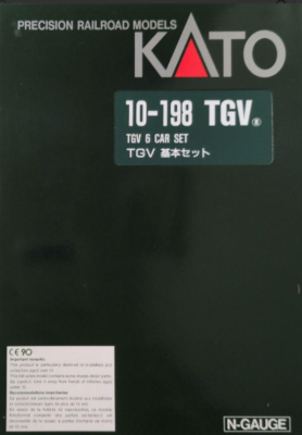 KATO N gauge TGV 6-car basic set with motor 10-198 Precision