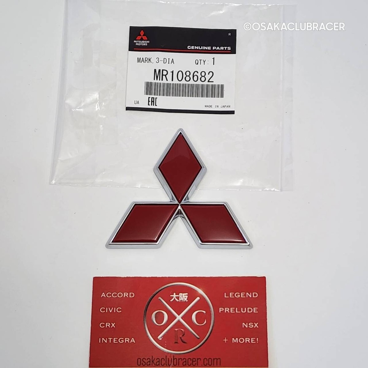Genuine OEM Mitsubishi Lancer Evolution VI Rear Emblem Badge Logo
