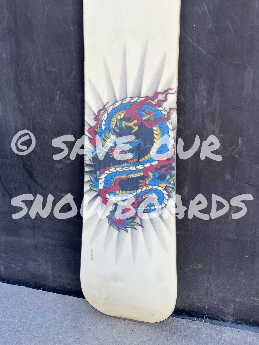 1997 vintage Burton Jim Rippey 54 154 snowboard teal koi fish | eBay