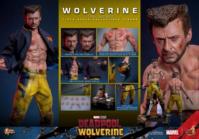Hot Toys MMS756 1/6 Marvel Deadpool and Wolverine Figure Toy TVA