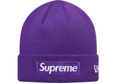 Supreme FW17 Box Logo Beanie Purple Violet New Era Brand New | eBay