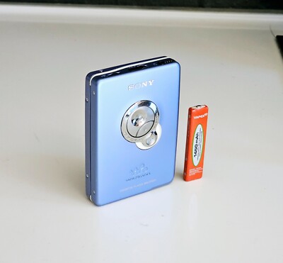 Blue Slim Sony WM-EX621 Walkman Cassette player Fully Working +
