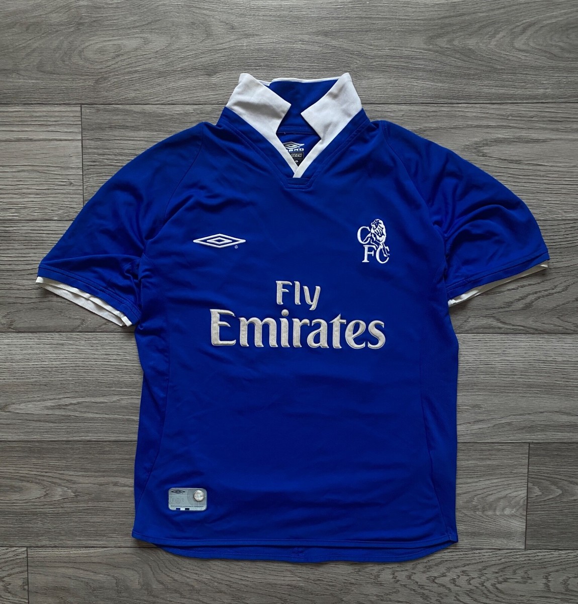 2001 2003 Umbro Chelsea Gudjohnsen #22 Home Football Shirt Soccer