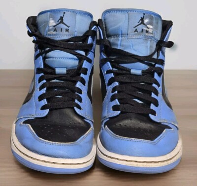 Nike Air Jordan 1 Mid University Blue Black UNC Size 8.5 Men