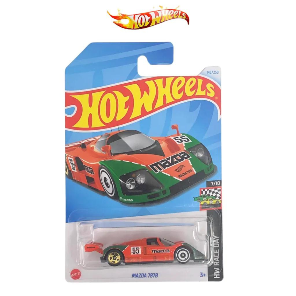 Hot Wheels Mazda 787B Orange Green 2024 Series HW #145/250 Let's