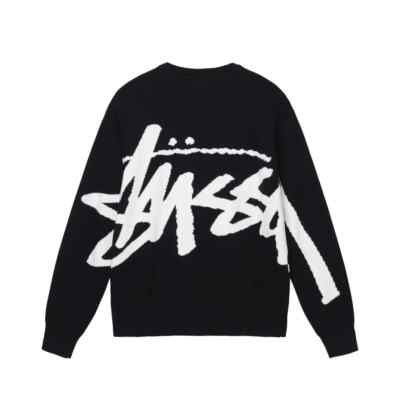 Stussy STOCK SWEATER - Black | eBay