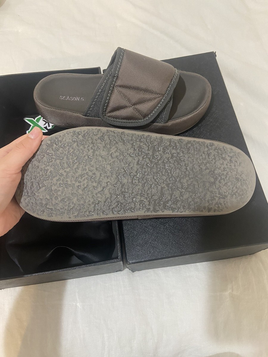 Yeezy Season 6 Nylon Slide , Graphite | eBay