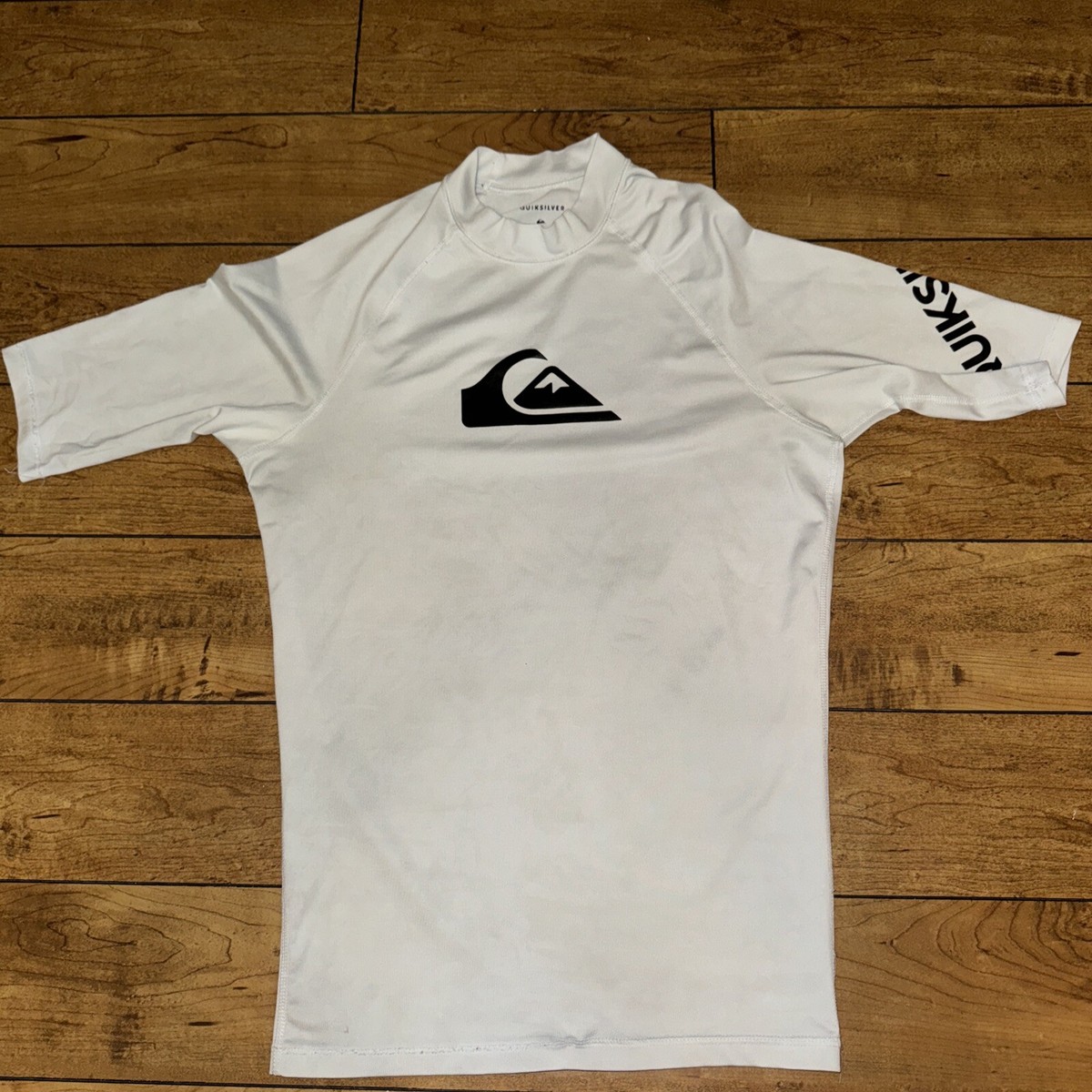 Quicksilver Compression Water T-Shirt White Medium 18x26 | eBay