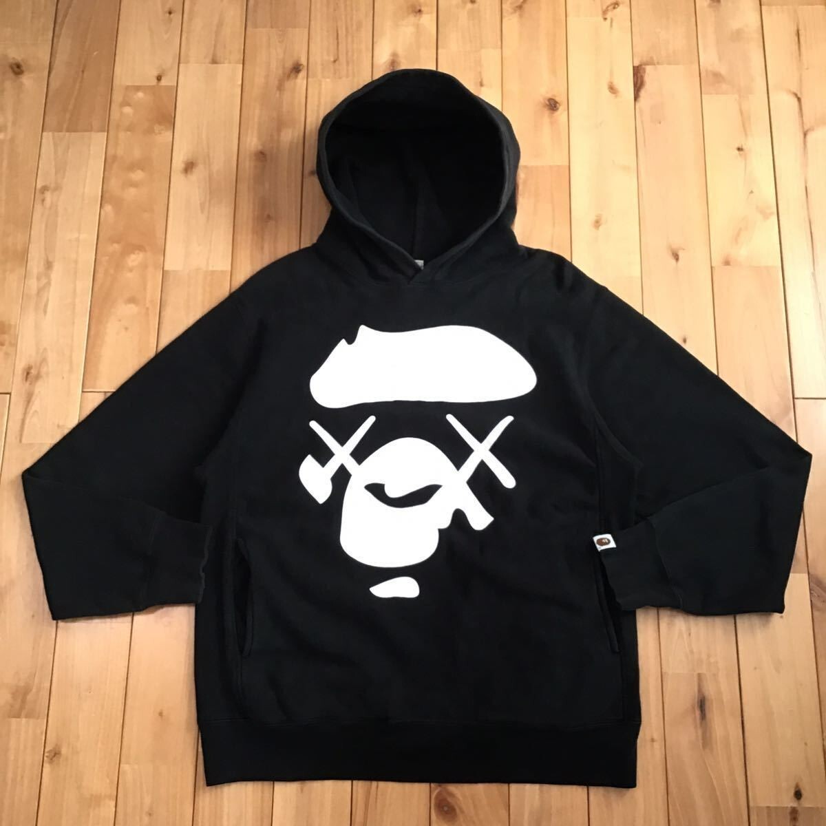 BAPE × KAWS pullover hoodie a bathing ape NIGO Black Size M | eBay