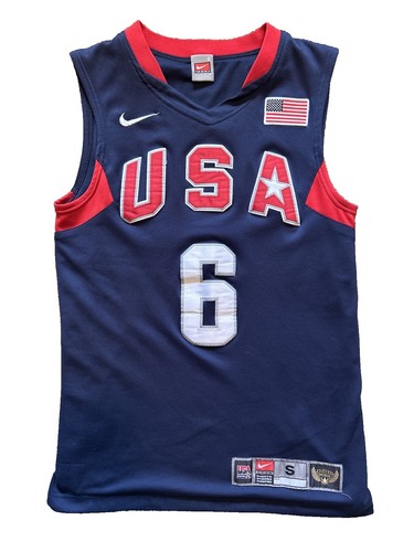 LeBron James #6 Team USA 2004 Nike Jersey Authentic Athens