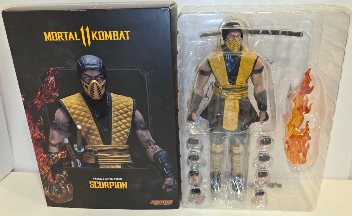 NEW IN OPEN BOX!) MORTAL KOMBAT (1:6 SCALE) SCORPION FIGURE STORM