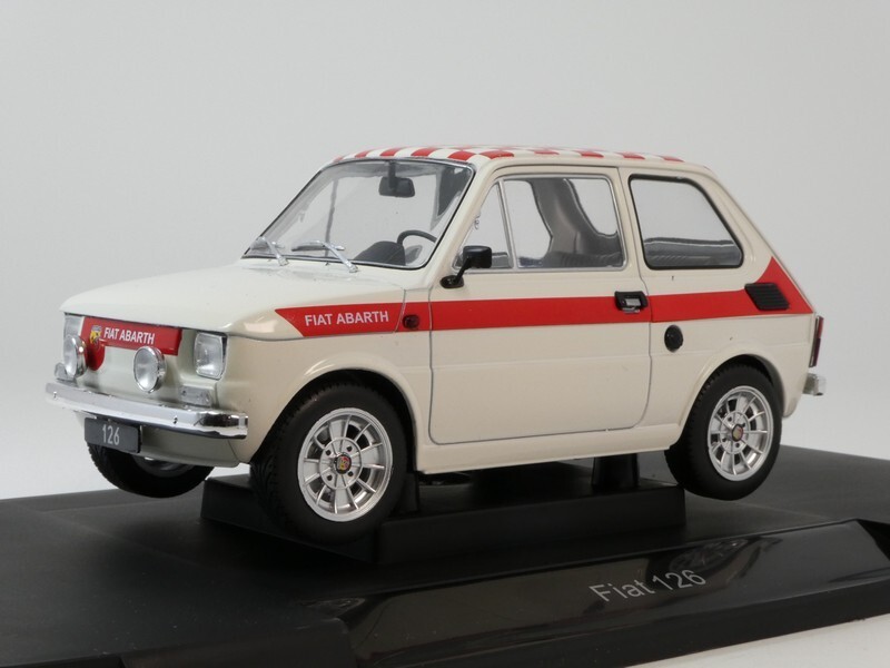 Mcg Modell Auto Group Fiat 126 Look Abarth White 1972 1/18