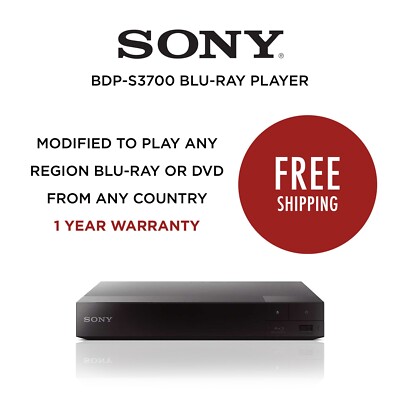Sony BPD-S3700 Region Free Blu-ray Player Asian Movie Blu-ray DVD
