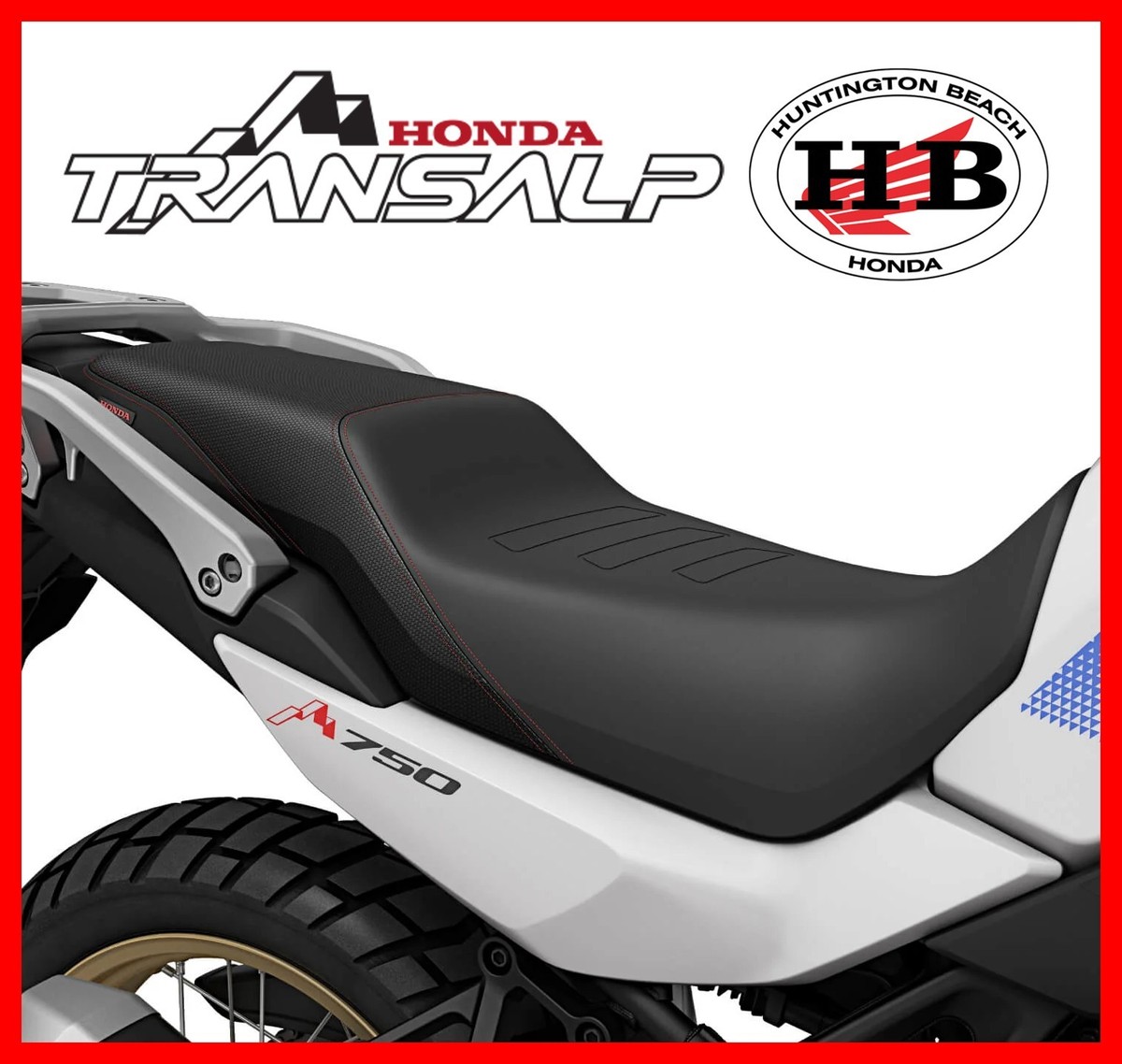 NEW GENUINE HONDA OEM COMFORT SEAT FOR 2023-2025 XL750 TRANSALP