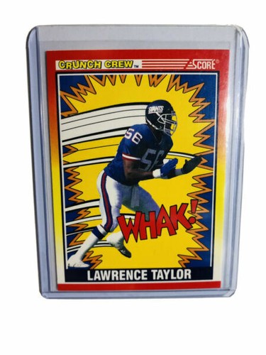 1990 Score Football Crunch Crew #552 Lawrence Taylor New York