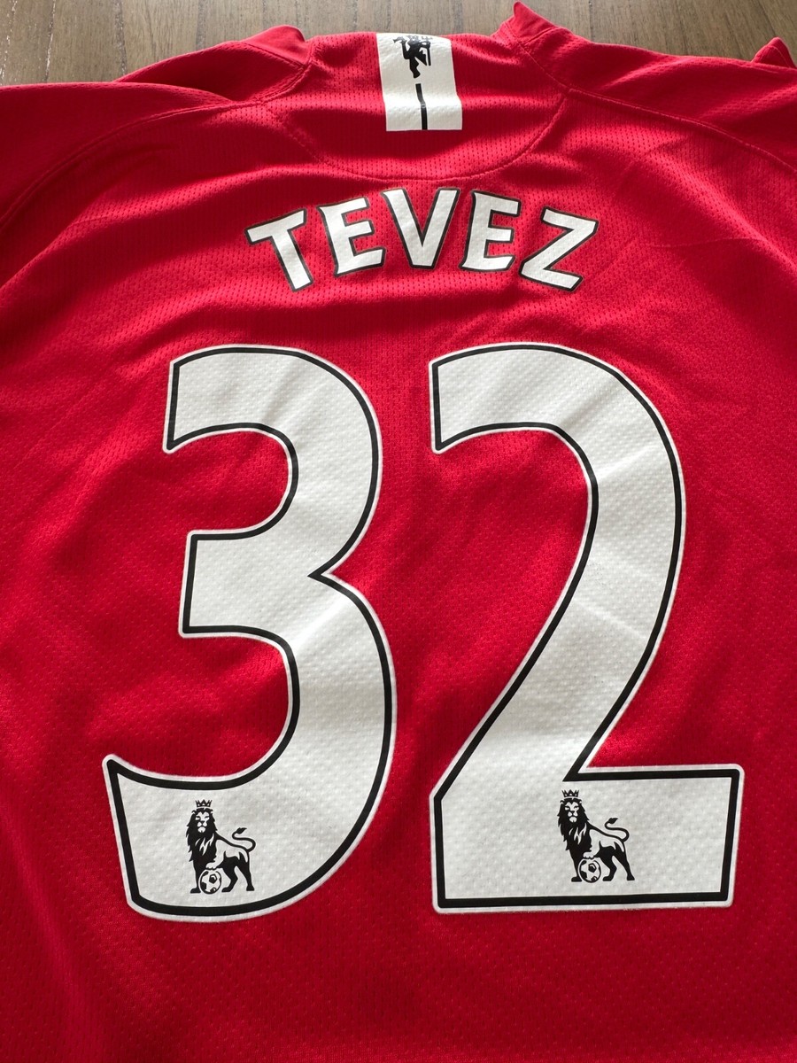Nike Manchester United Home Jersey 2008/09 Carlos Tevez 32 Sz L | eBay