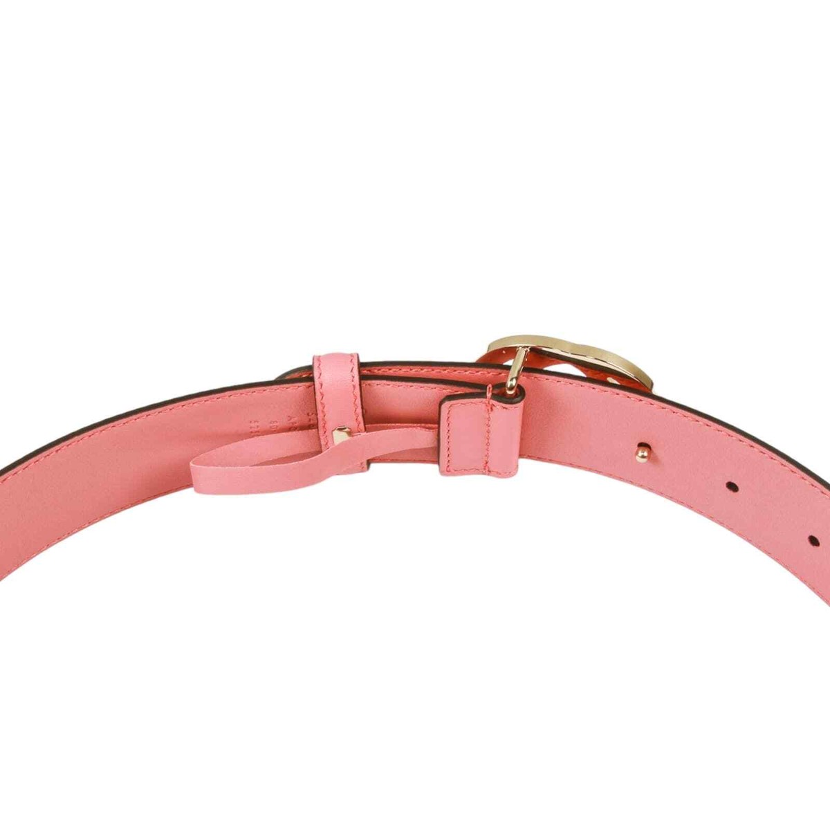 小物 GUCCI Braided leather belt Smoky pink 小物 GUCCI Braided