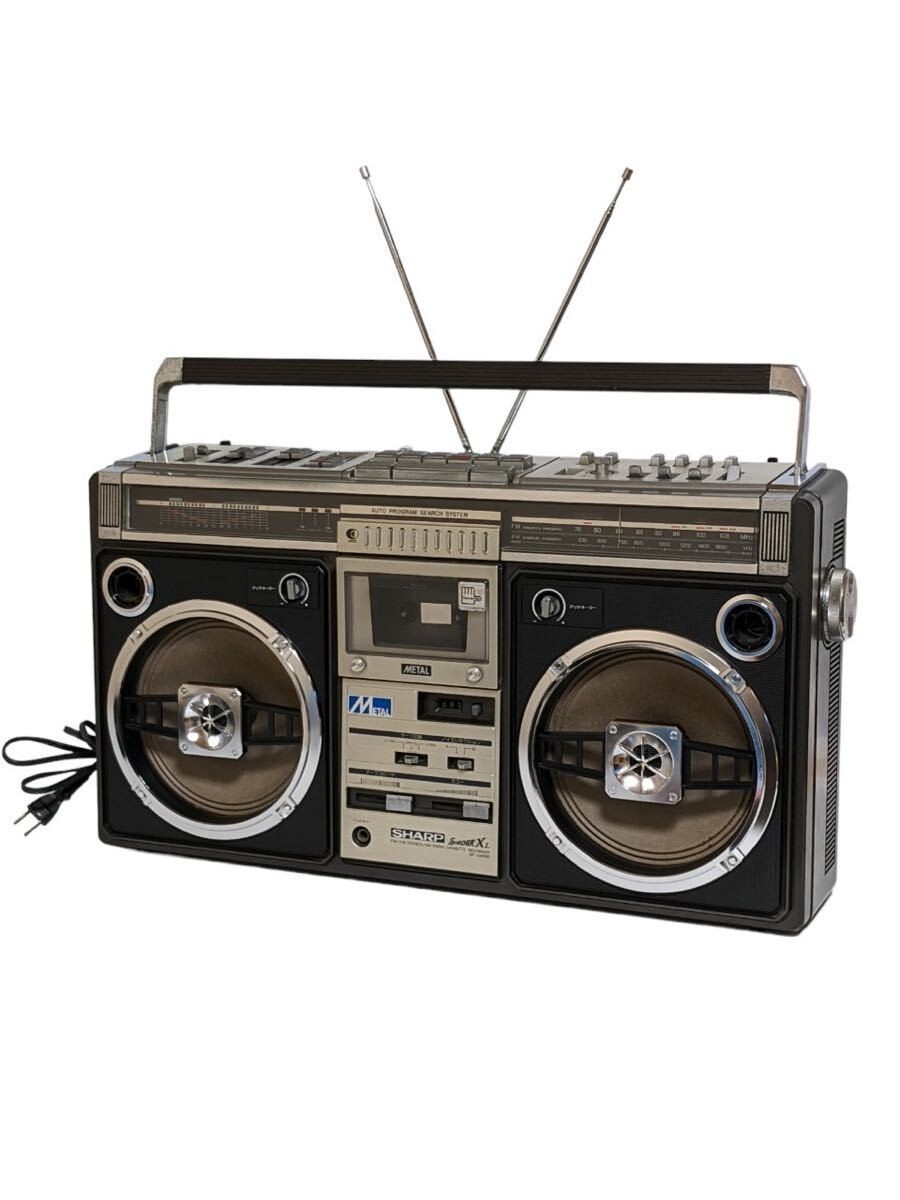 SHARP シャープ ラジカセ GF-508SB 昭和レトロ メンテ済 動作品