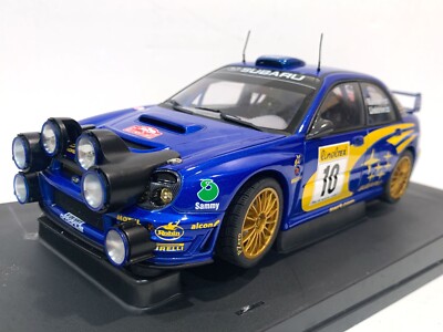 RARE RETIRED AutoArt Subaru Impreza WRC Night Version Makinen 1/18