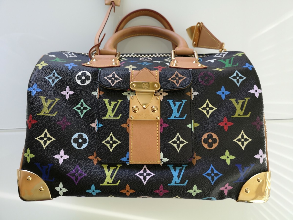 Louis Vuitton Takashi Murakami Speedy 30 Handbag, AUTHENTIC, Like