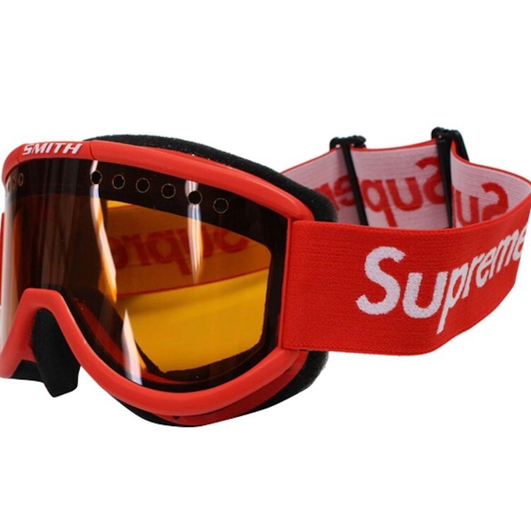 FW15 Supreme x Smith Cariboo Otg Ski Google Red goggles Built In