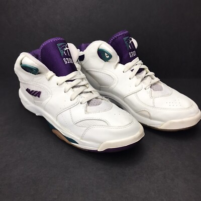 Avia shoes size 9.5 vintage 5300 Cantilever White Purple Green | eBay