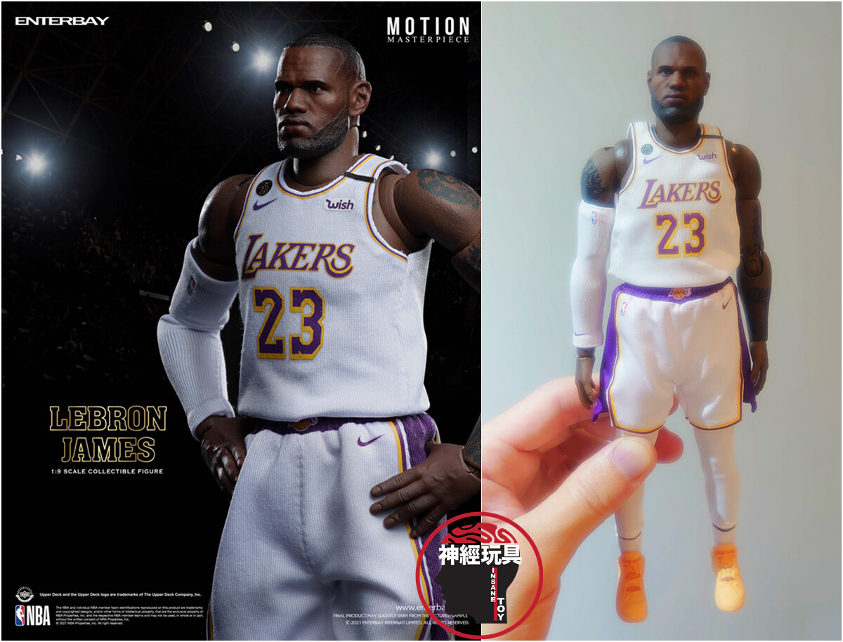 ENTERBAY 1/9 Scale LEBRON JAMES ACTION FIGURE NBA LAKERS MM-1210