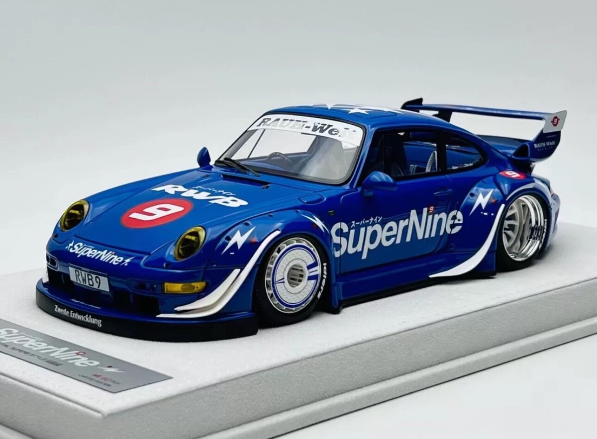 Porsche 911 993 RWB (SuperNine Blue) [FuelMe Model] 1/18 scale | eBay