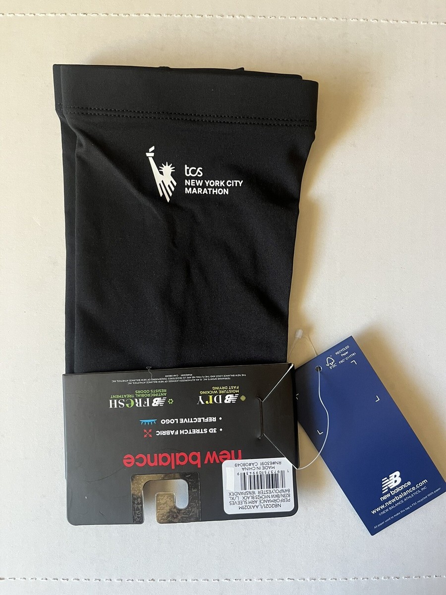 NYC Marathon Run Arm Sleeves Black New Balance New York L XL | eBay