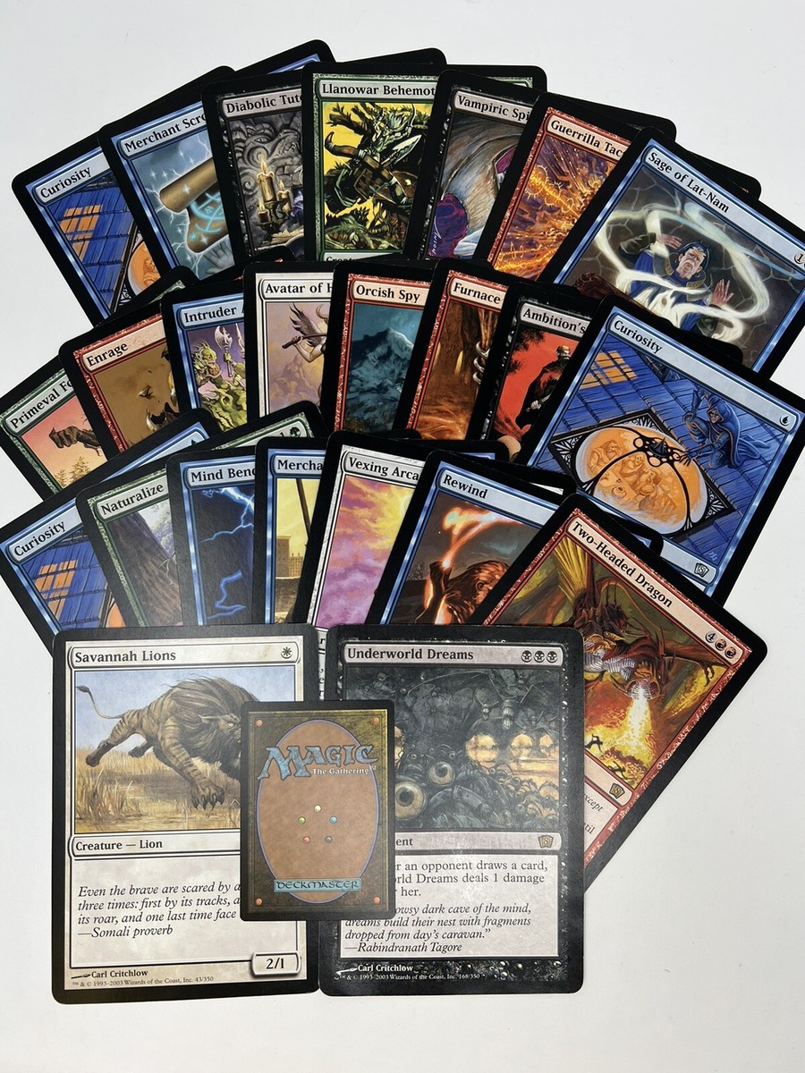 24x Vintage MTG Oversized 8th Edition Cards Magic the Gathering