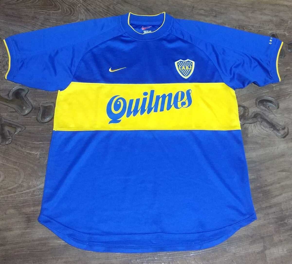 b*m様 【貴重】2000年 ボカジュニアーズ長袖ユニフォーム ナイキ 貴重