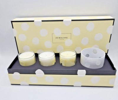 Jo Malone 3 Travel Candle Trio & Lantern. Perfect gift set 1.88in