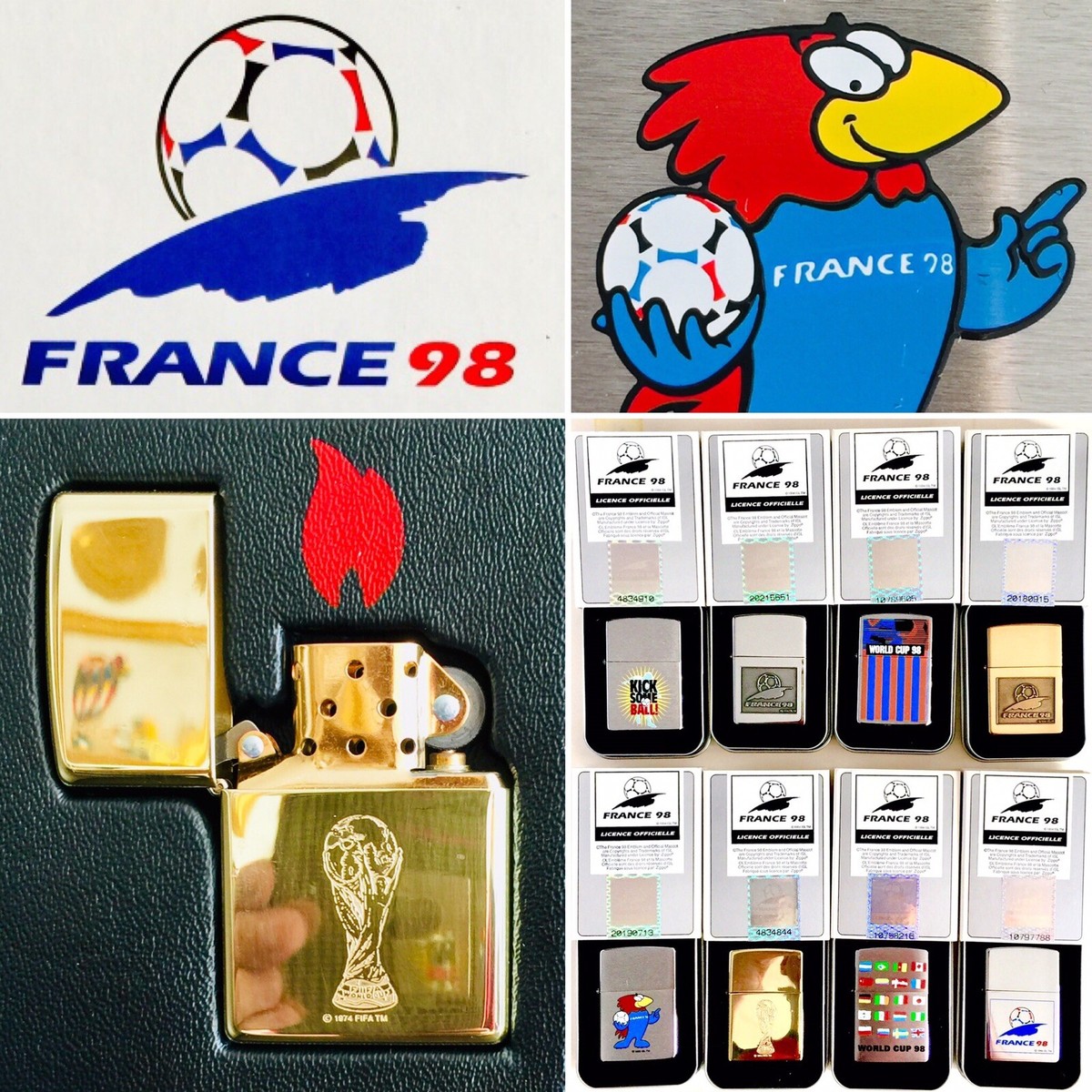 Rare Boxed Official Holographic “France 98” Football World Cup