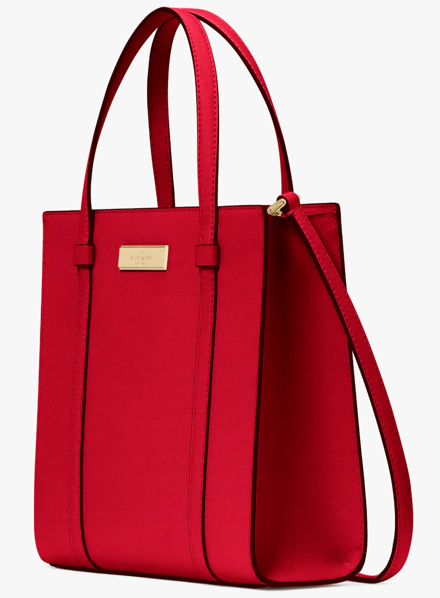 Kate Spade Kenzie Limited Edition Small Tote Bag KI926 Cherry Red