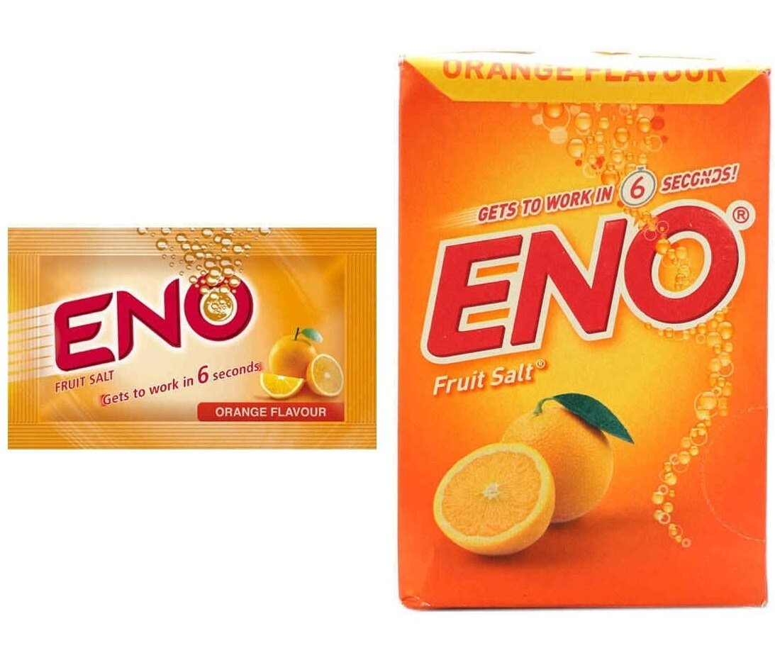 Eno Fruit Salt Orange Cool Flavour Acidity Gastricity Relief Drink