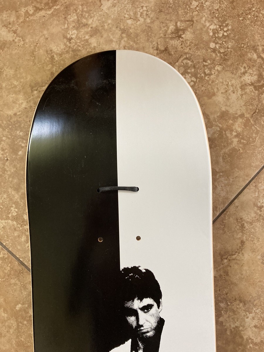 Supreme Scarface Skateboard Art Deck by Supreme Black White 8.3