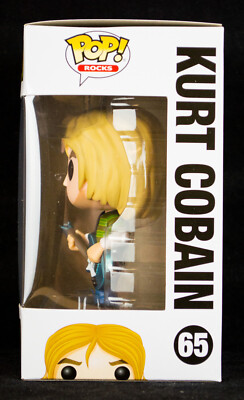 Funko Pop! Rocks Kurt Cobain #65 w/ Protector NIrvana Nevermind In