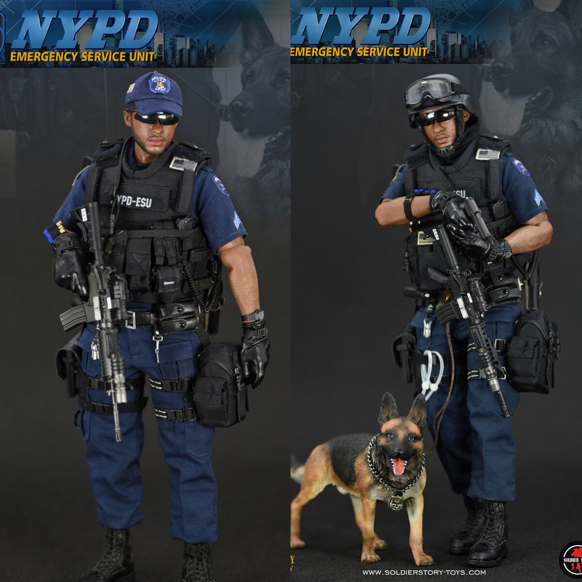 Soldier Story NYPD Emergency Service Unit Police 1/6 Scale Action