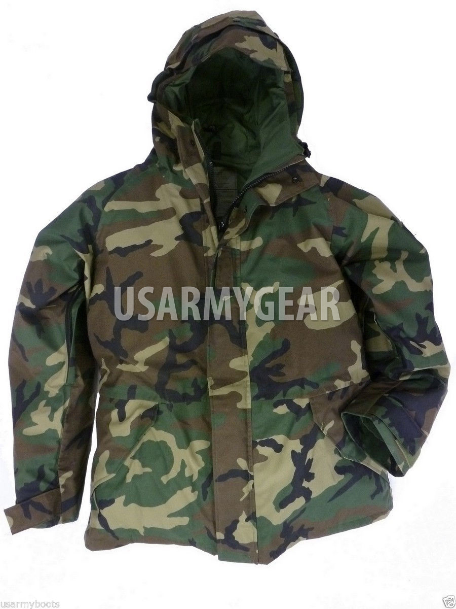 New US Army Cold Wet Weather Gen 1 ECWCS Woodland Goretex Parka