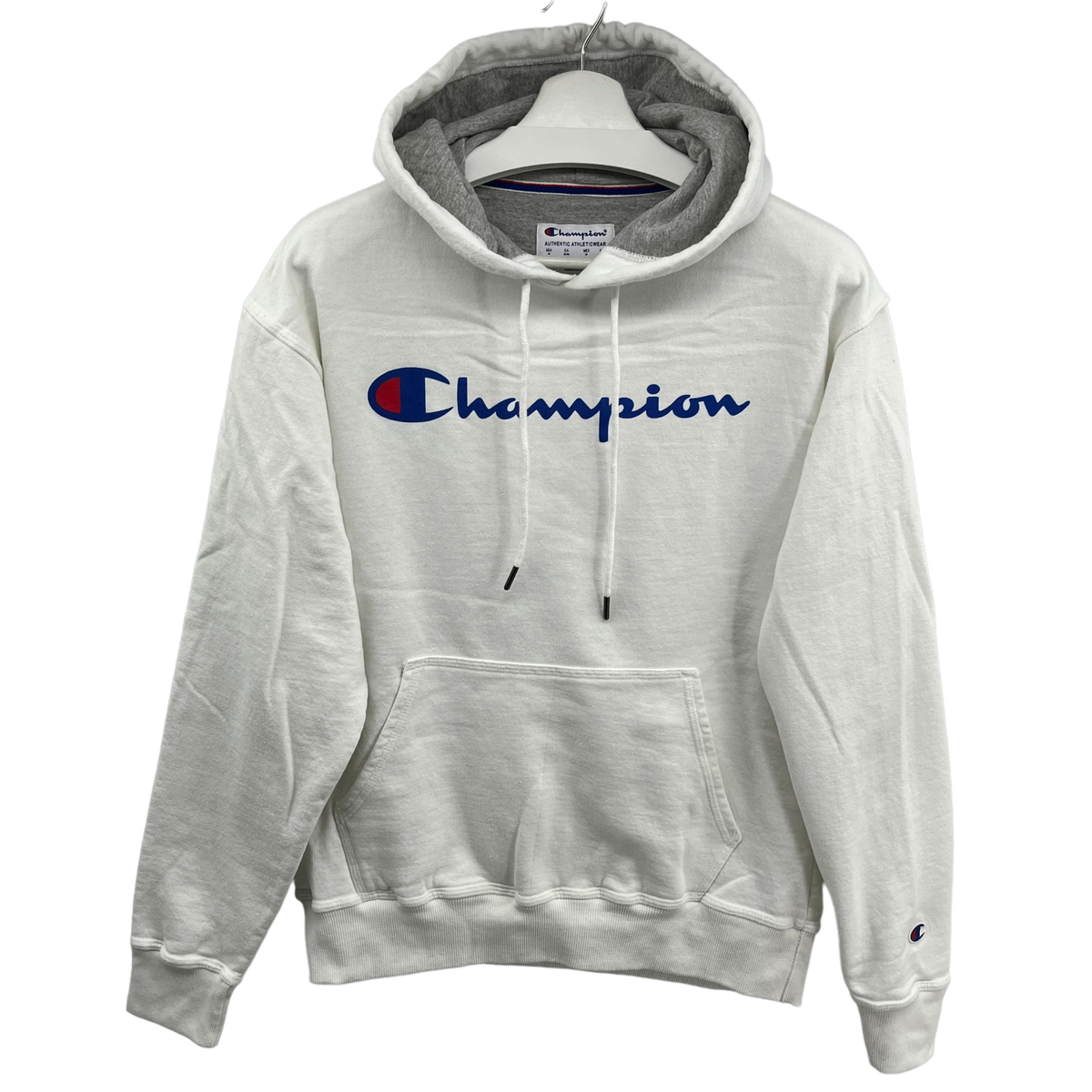 Champion Authentic Athletic Wear Pullover Spellout Hoodie Sweater