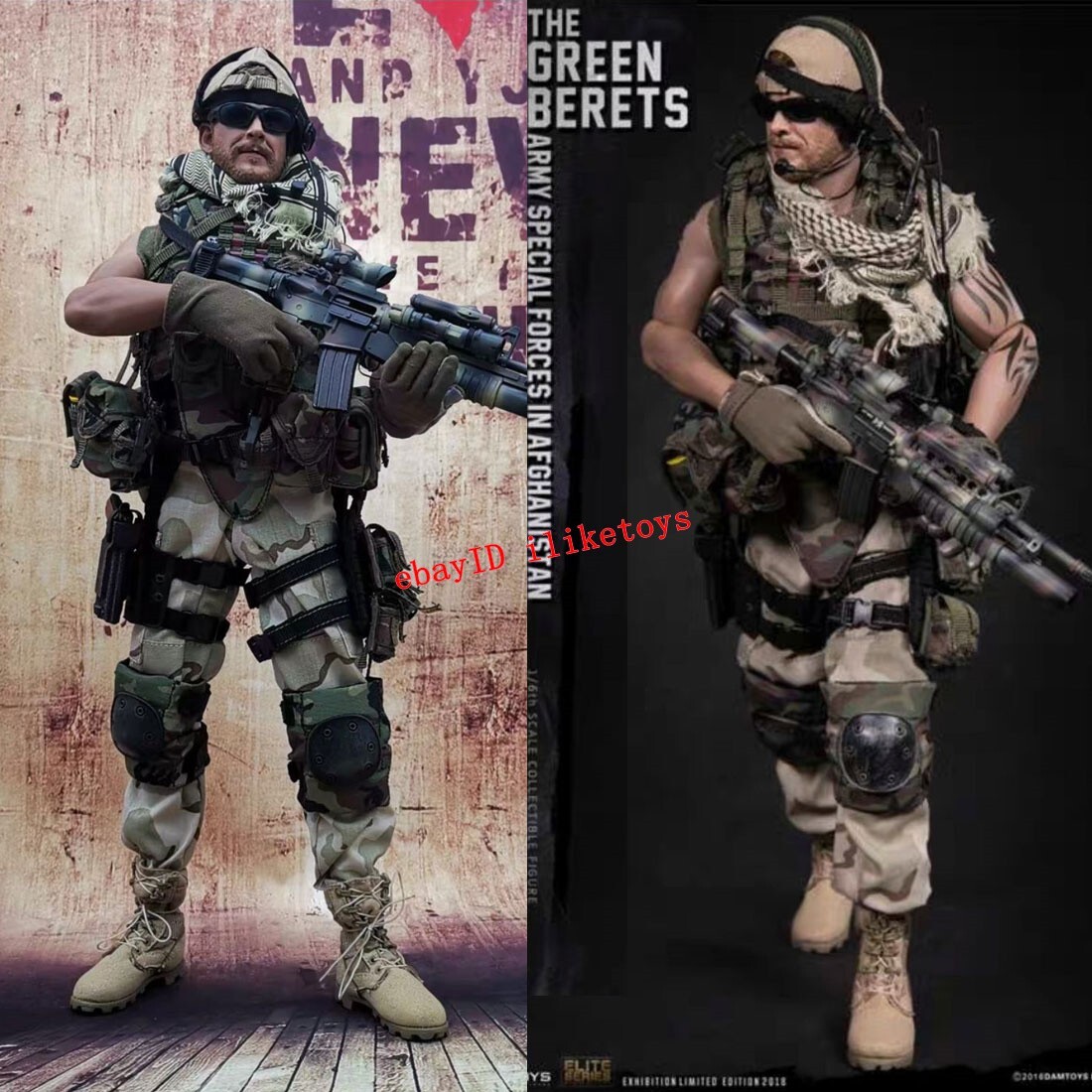 DAMTOYS The Green Berets Army Special Forces In Afghanistan 1/6th