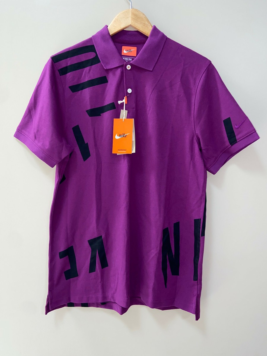 Nike Golf Dri-FIT Orange Tab Polo Shirt Grape Purple CK6097-502