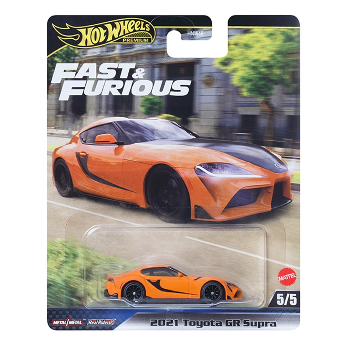 Hot Wheels Premium - 2025 Fast & Furious 5/5 2021 Toyota GR Supra