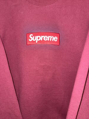 Supreme Box Logo BOGO Crewneck Sweatshirt Cardinal Red FW22 Size