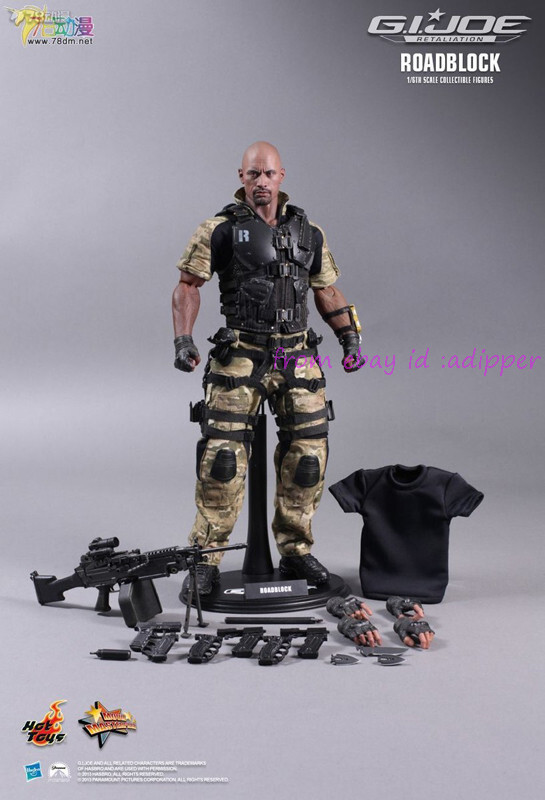 Perfect Hot Toys 1/6 Mms199 G.I. Joe Retaliation Roadblock Dwayne